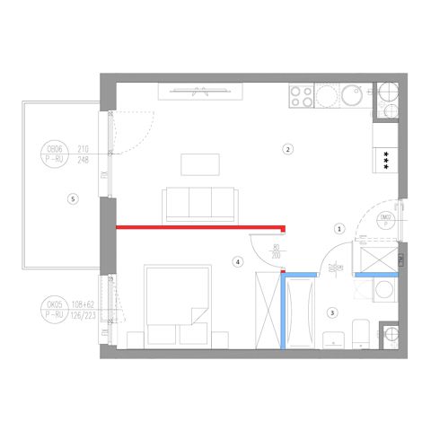 Plan 2 pok. 41m²