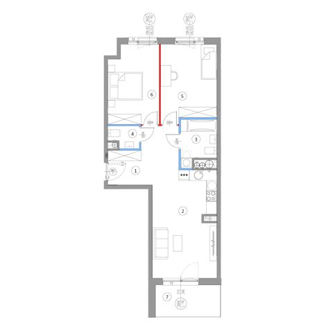 Plan 3 pok. 66m²