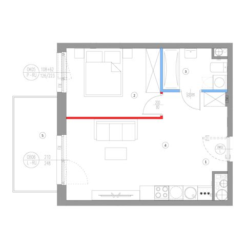 Plan 2 pok. 40m²