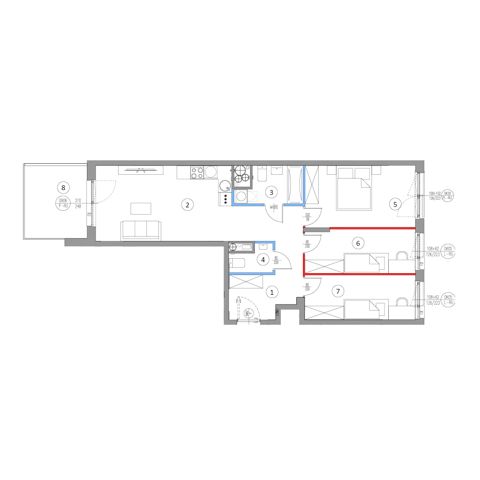 Plan 4 pok. 72m²