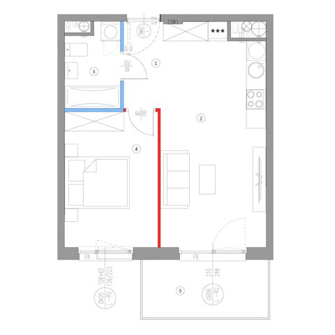 Plan 2 pok. 41m²