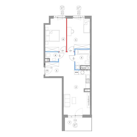 Plan 3 pok. 66m²