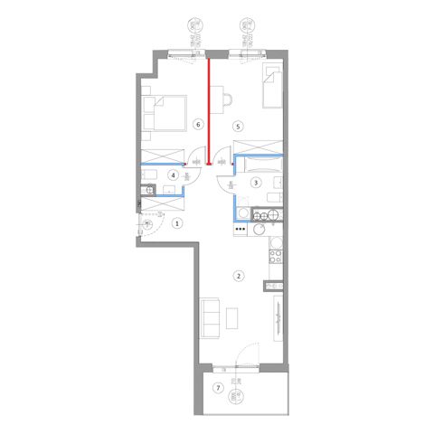 Plan 3 pok. 66m²