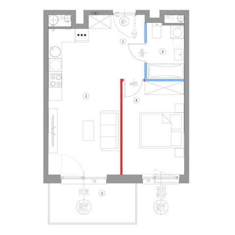 Plan 2 pok. 41m²