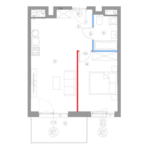 Plan 2 pok. 41m²