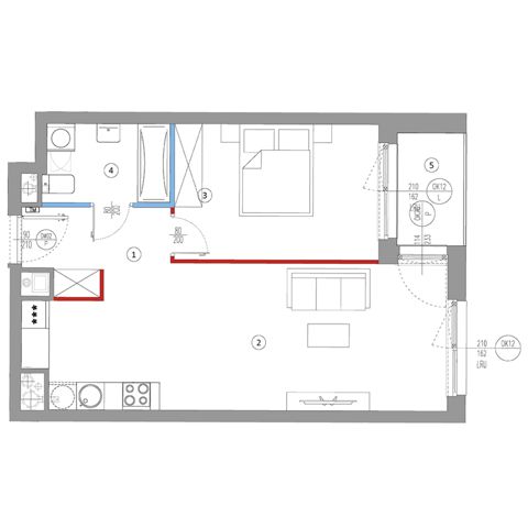 Plan 2 pok. 49m²