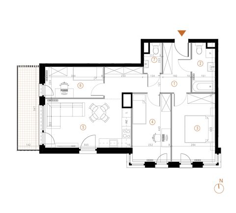 Plan 4 pok. 69m²