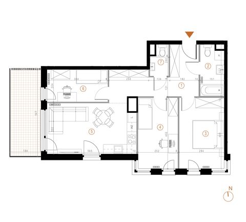 Plan 4 pok. 69m²