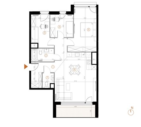 Plan 4 pok. 81m²