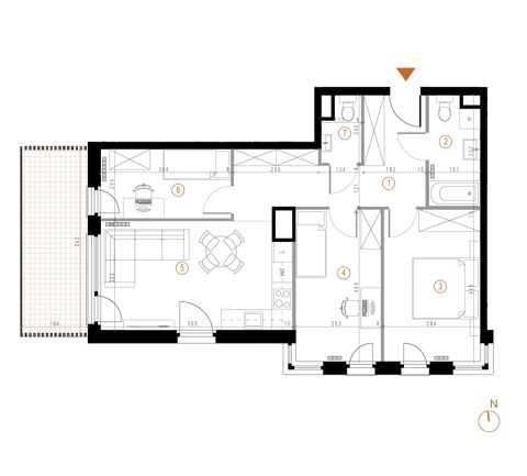Plan 4 pok. 69m²
