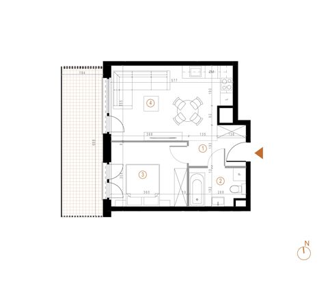 Plan 2 pok. 39m²