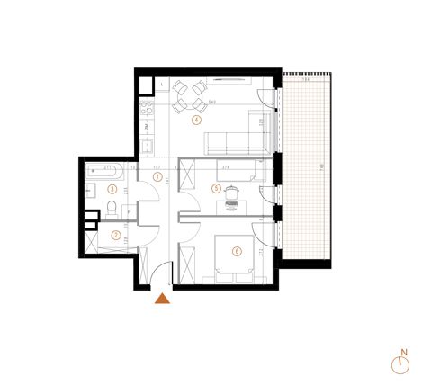 Plan 3 pok. 51m²