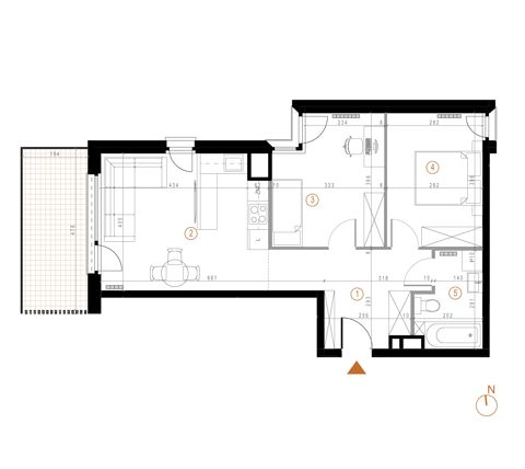 Plan 3 pok. 58m²