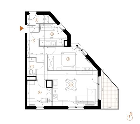 Plan 3 pok. 59m²