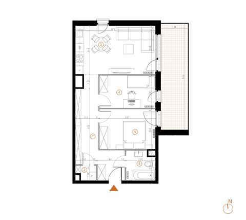 Plan 3 pok. 59m²