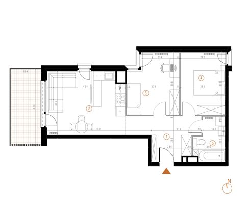 Plan 3 pok. 58m²