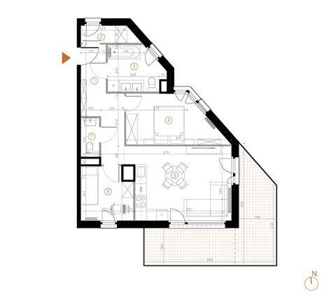 Plan 3 pok. 59m²