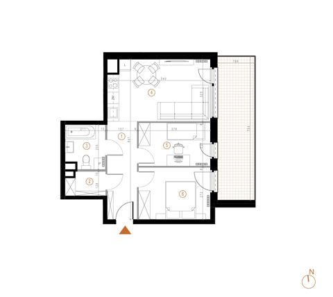 Plan 3 pok. 51m²