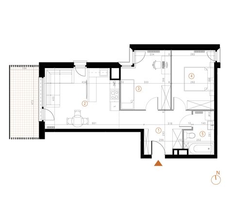 Plan 3 pok. 58m²