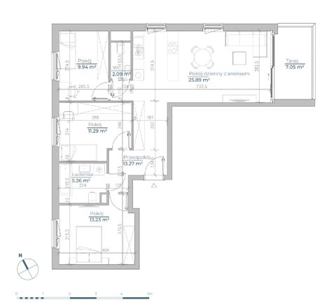 Plan 4 pok. 81m²