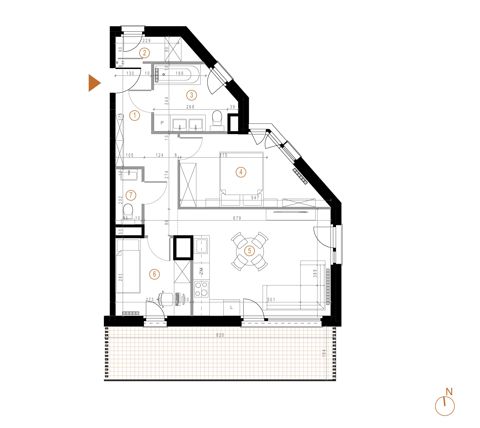 Plan 3 pok. 59m²