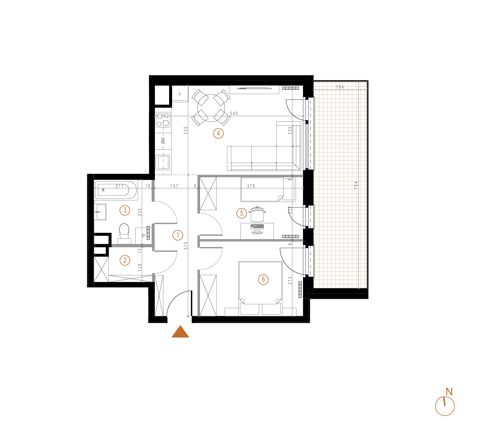 Plan 3 pok. 51m²
