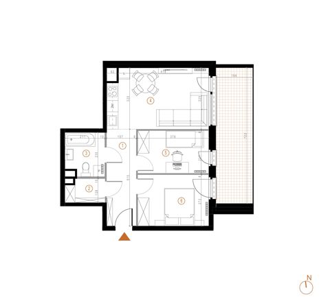 Plan 3 pok. 51m²