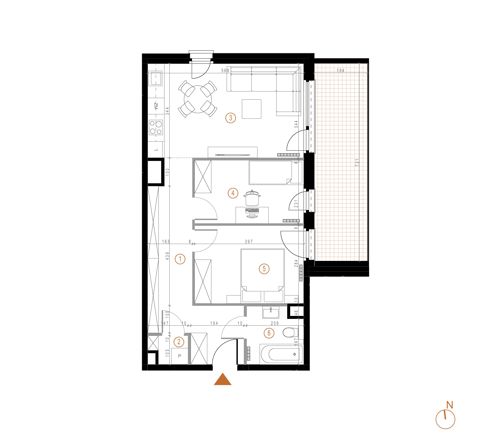 Plan 3 pok. 59m²