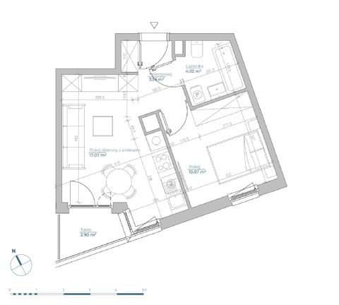 Plan 2 pok. 36m²