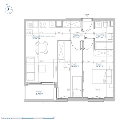 Plan 3 pok. 55m²