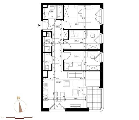 Plan 4 pok. 68m²