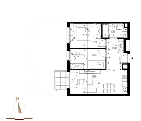 Plan 3 pok. 50m²