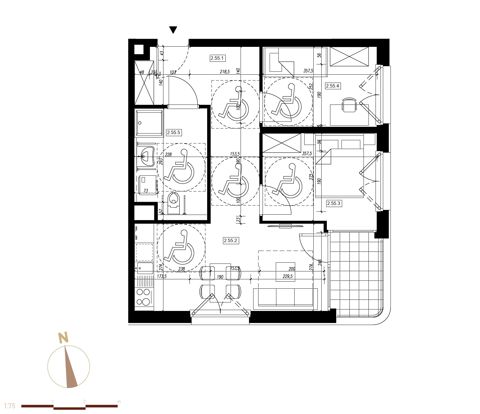 Plan 3 pok. 55m²