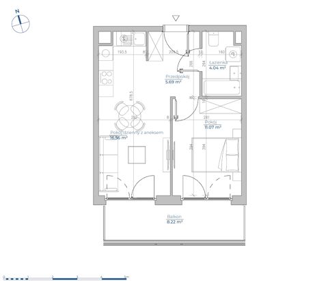 Plan 2 pok. 37m²