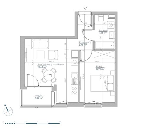 Plan 2 pok. 41m²