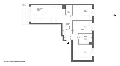 Plan 4 pok. 74m²