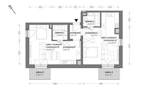 Plan 3 pok. 69m²