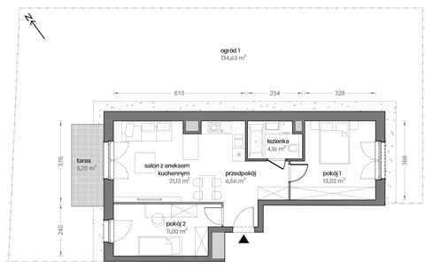 Plan 3 pok. 56m²
