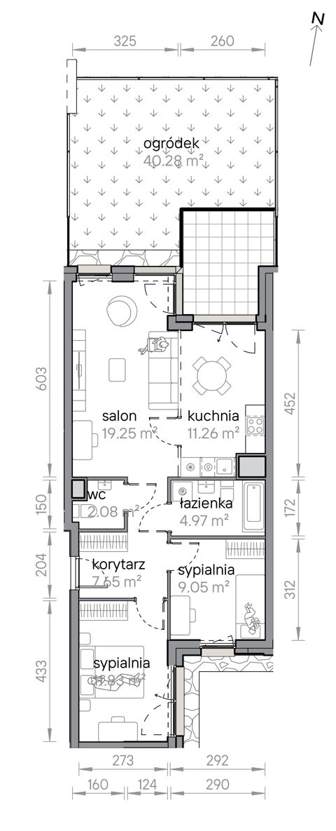 Plan 3 pok. 66m²