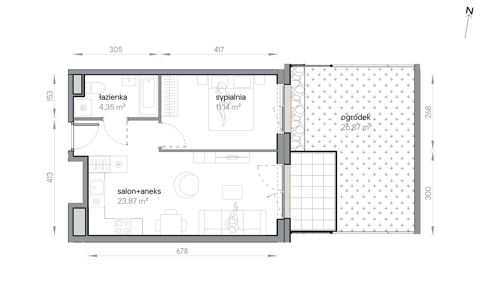 Plan 2 pok. 39m²