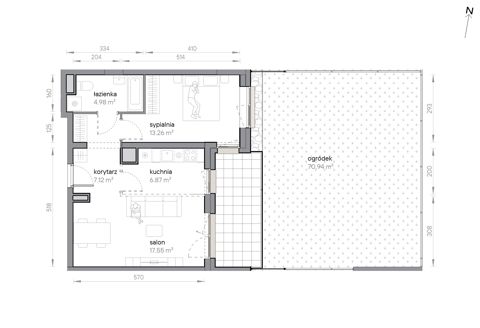 Plan 2 pok. 50m²
