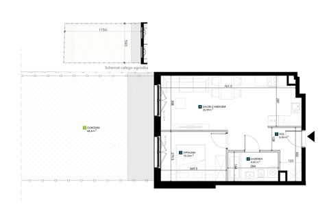 Plan 2 pok. 45m²