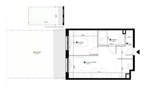 Plan 2 pok. 45m²