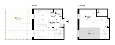 Plan 1 pok. 57m²