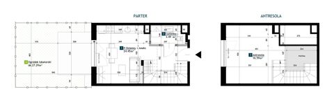 Plan 1 pok. 45m²