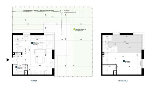 Plan 1 pok. 57m²