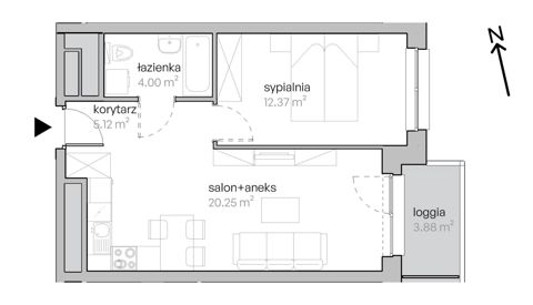 Plan 2 pok. 42m²