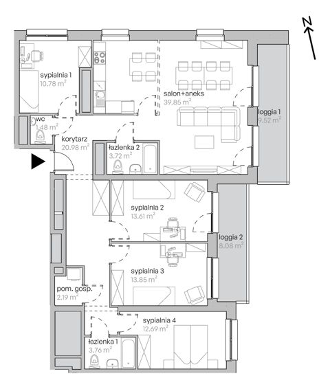 Plan 5 pok. 123m²