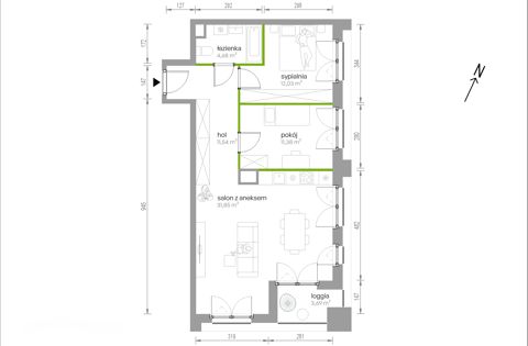 Plan 3 pok. 71m²