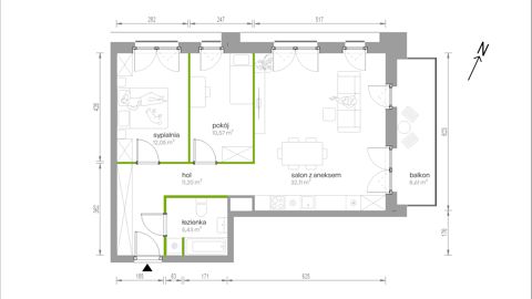 Plan 3 pok. 71m²